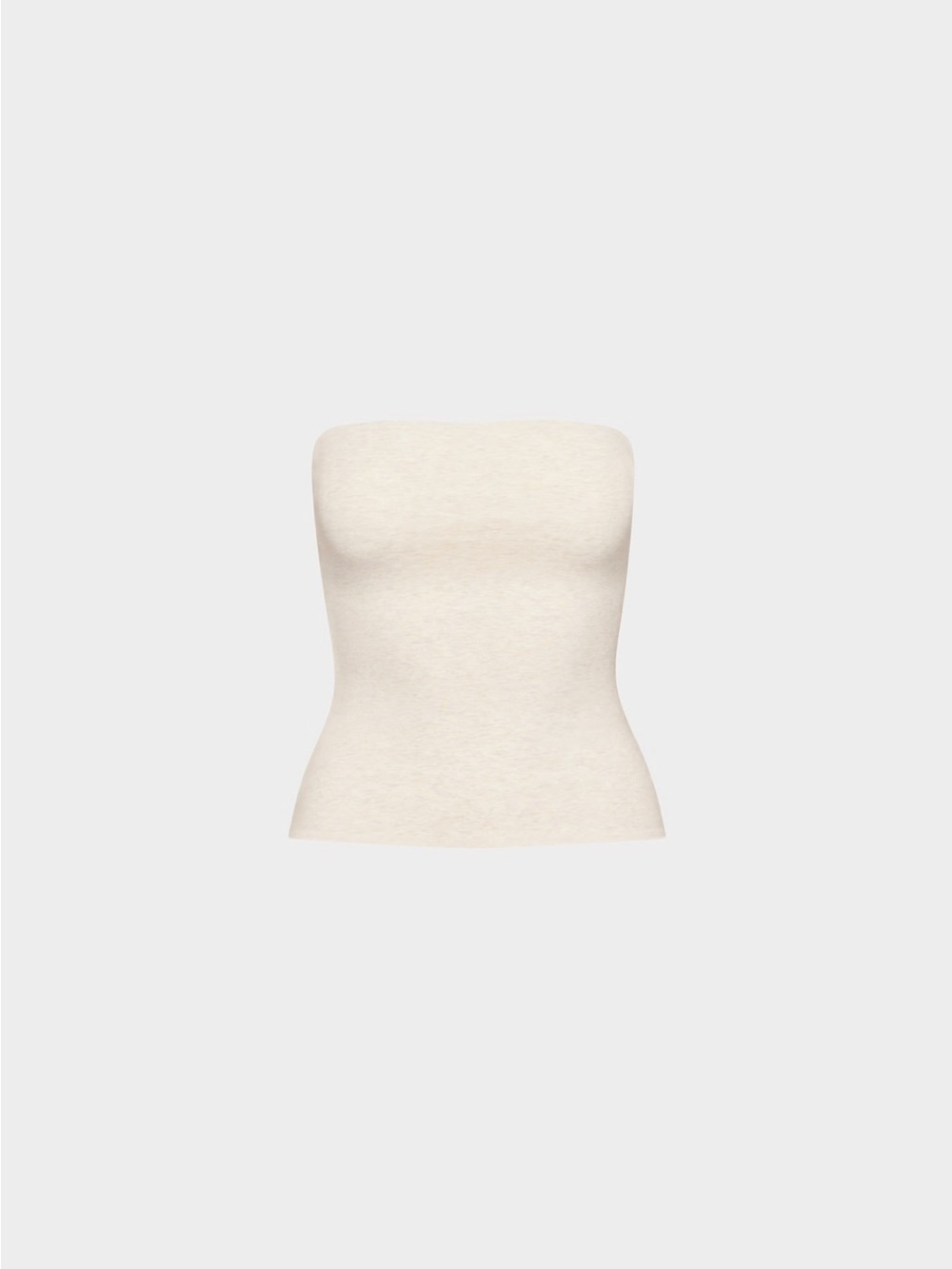 NWT Aritzia Casual Contour Hi-Hip Tube Top - Heather Light Oatmeal - Size Medium - Picture 6 of 7